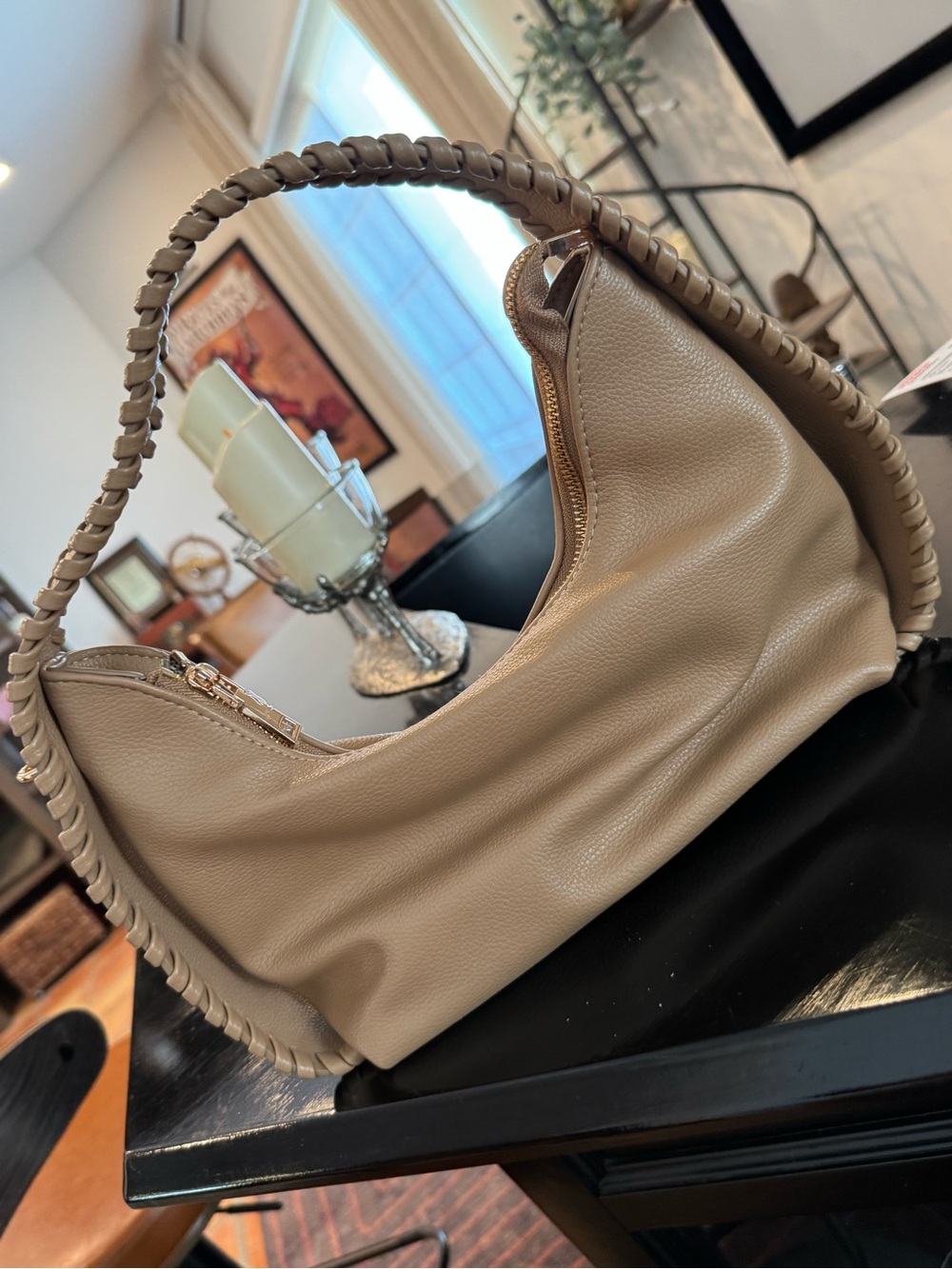 Tan Urban Expression Hobo Shoulder/Crossbody Bag